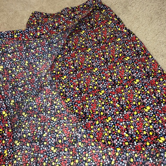 NWT J Crew Factory Faux Wrap Pull On Midi Skirt w/ Slit - Picture 9 of 11